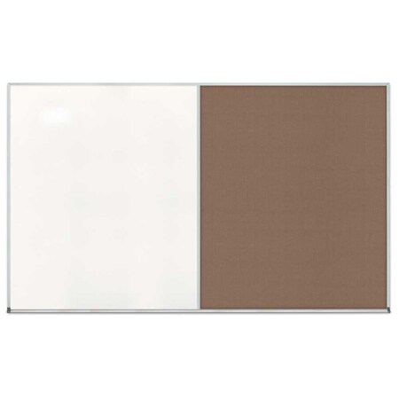United Visual Products Double Door Radius Corkboard, 42"x32", Hea, UV70125RC-BLACK-CORK UV70125RC-BLACK-CORK